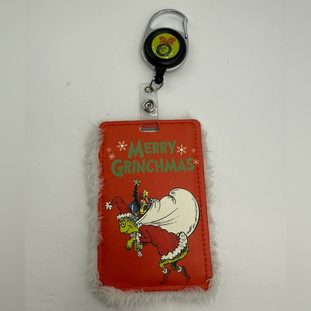 The Grinch Christmas ID Badge Reel Holder Universal Studios 2025